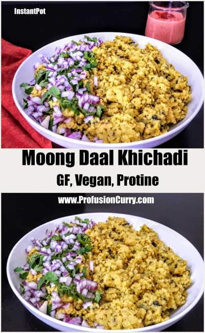 Moong Daal Khichadi-InstantPot-ProfusionCurry