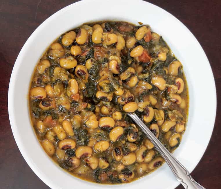 Black Eyed Peas and Spinach Stew Black Eyed Peas and Spinach Stew