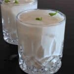 Authentic Indian Spiced Buttermilk drink called Chaas or Mattha recipe made with yogurt, cumin, mint, and herbs.