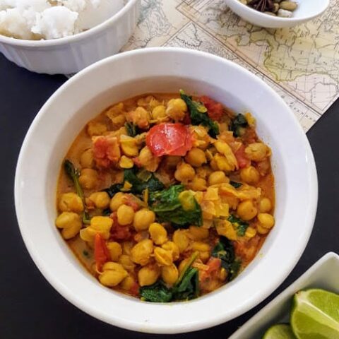 Chickpea Coconut Curry-InstantPot