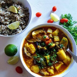 Potato Eggplant Curry-Instantpot