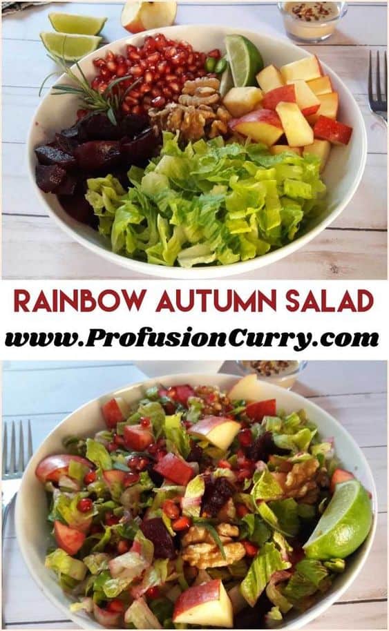 Rainbow Autumn Salad Recipe