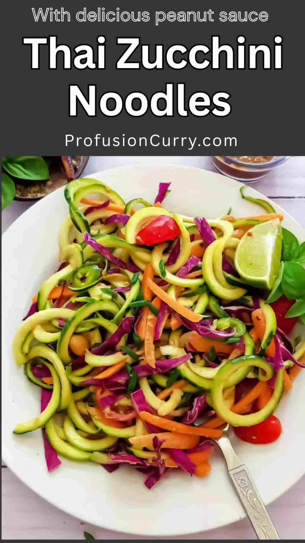Social media share image for 20-Minute Thai Zucchini Noodles.