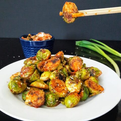 Gochujang Spiced Korean Brussels Sprouts Recipe
