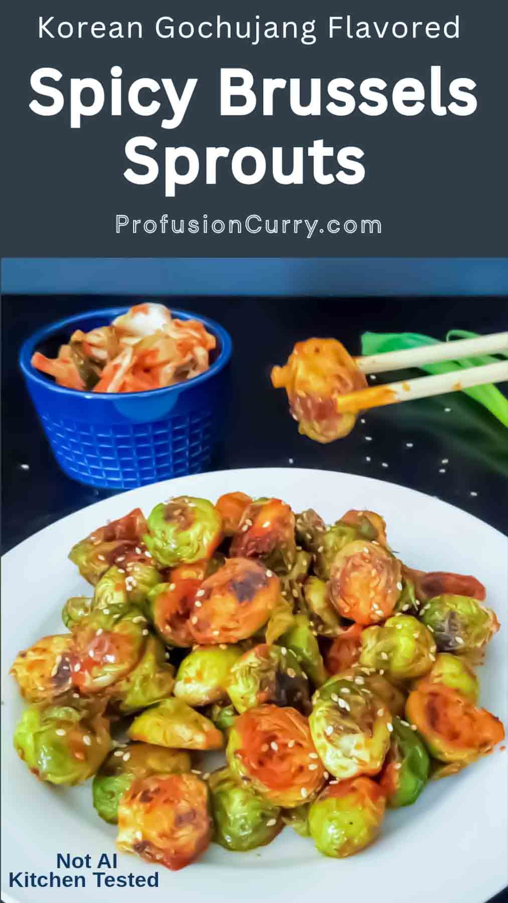 Gochujang Brussels Sprouts | Spicy Korean Side Dish.