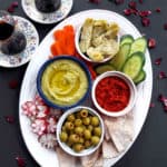 Mediterranean Mezze Appetizer Platter