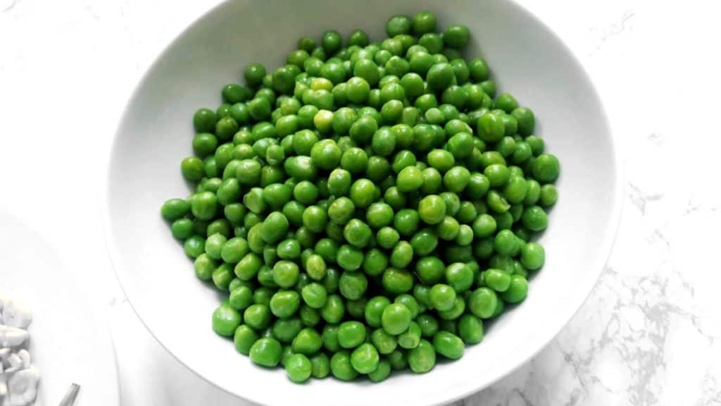 Green Peas Close up shot