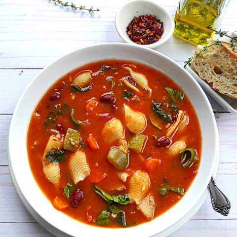 Healthy Instant Pot Minestrone Soup - Profusion Curry