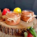 Instant Pot Apple Butter packed for homemade gifts.