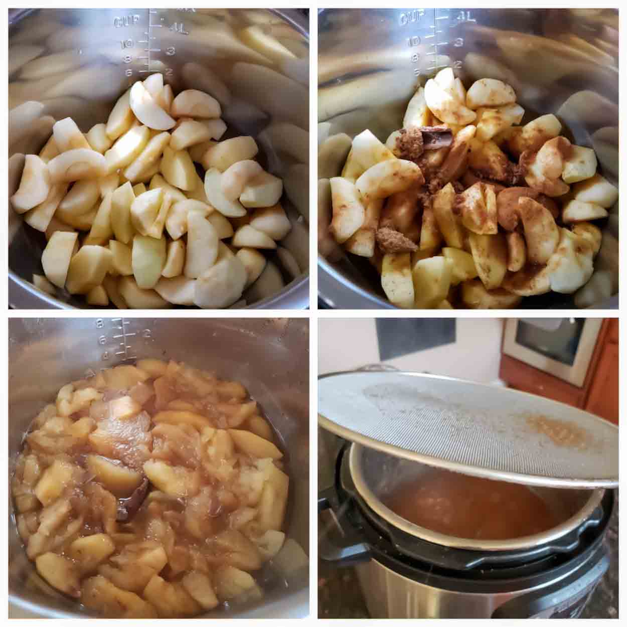 How to make thick and creamy apple butter in the Instant Pot Pressure cooker.