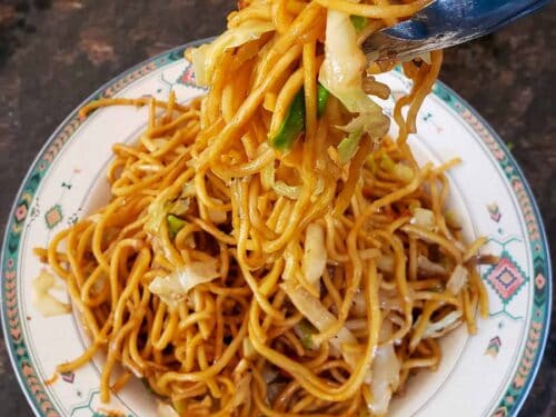 Vegetable Lo Mein Noodles Instant Pot Recipe