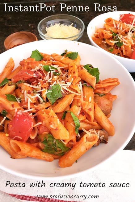 Penne Rosa - Creamy Tomato Pasta - Profusion Curry