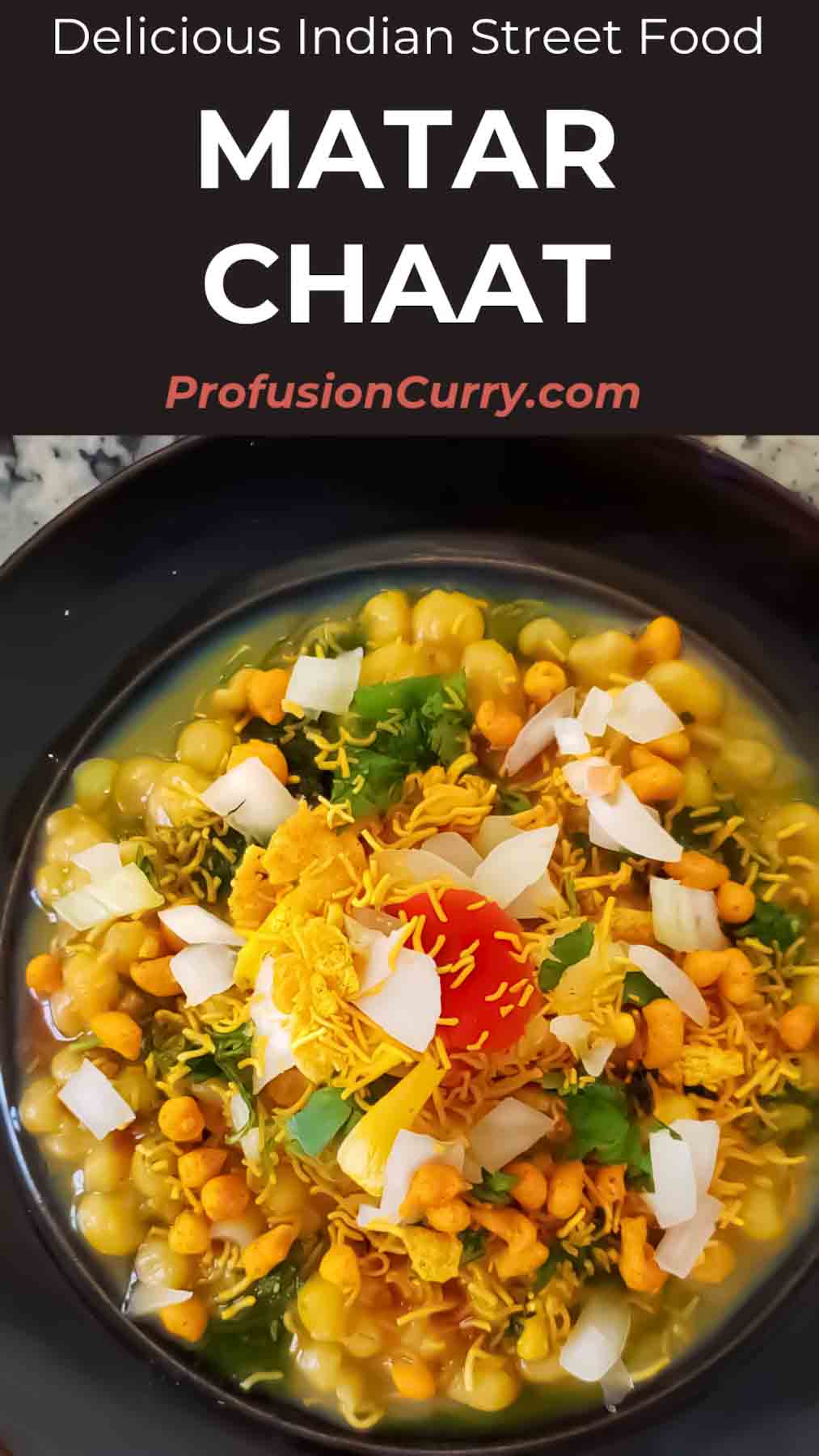 Social Share image for Matar Chaat Recipe -One bowl, big flavor: learn how to make classic Matar Chaat that tastes just like your favorite street stall&mdash;right at home.