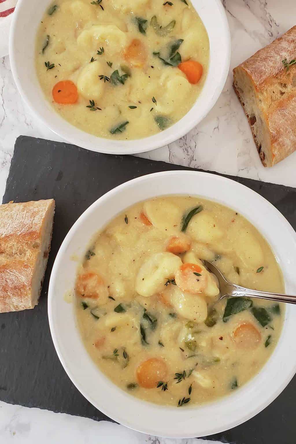 Creamy Gnocchi Soup - Profusion Curry