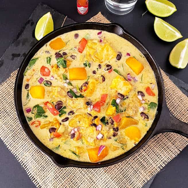 Butternut Squash Black Bean Stew Recipe - Instantpot