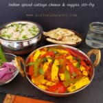 Pinterest image for Paneer Jalfrezi Recipe