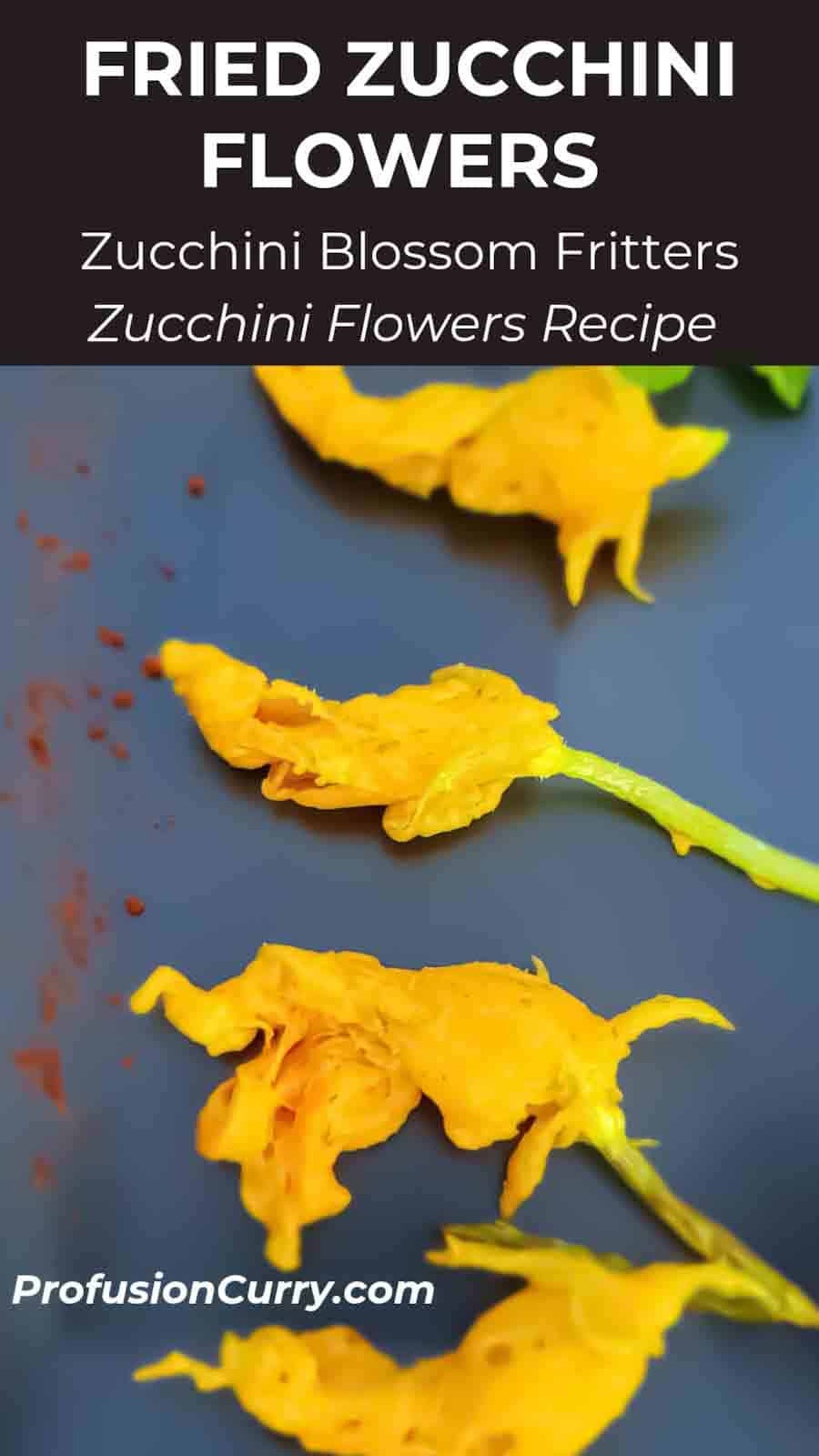 Zucchini blossom fritters  are made with fried zucchini flowers. This summer appetizer recipe is vegan and gluten free.