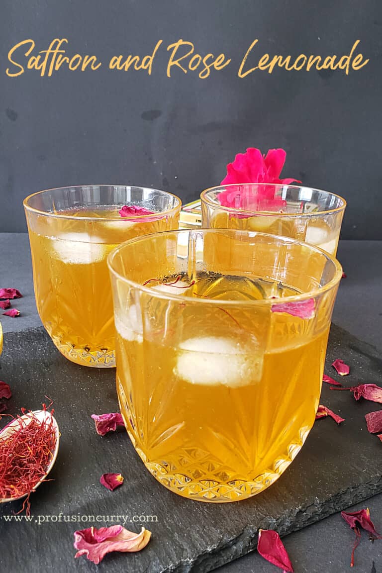 Saffron and Rose Infused Lemonade Profusion Curry