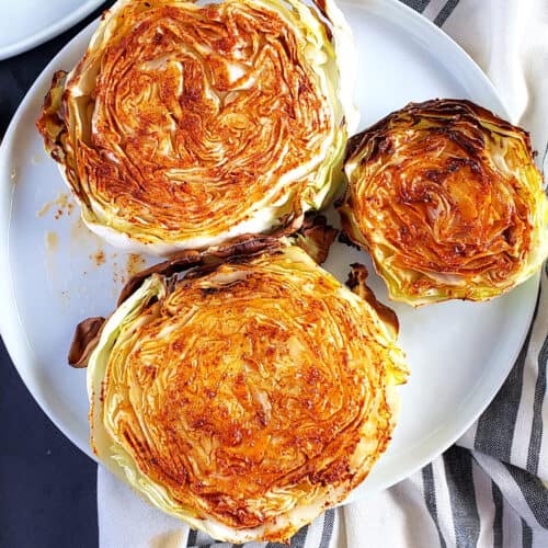 Air Fryer Cabbage Steaks - Profusion Curry