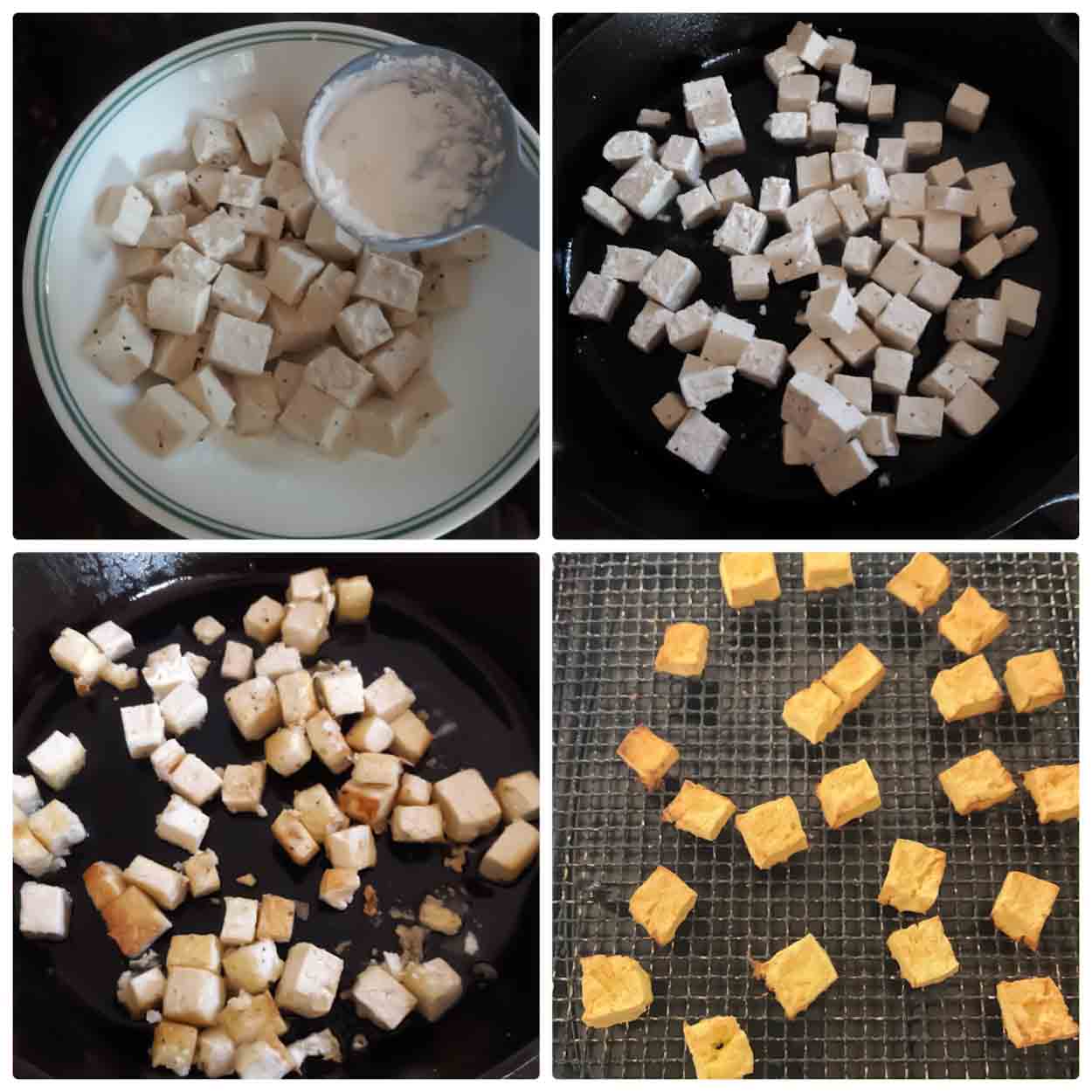 How to make crispy tofu to use in Chinese recipe of Kung Pao Tofu.