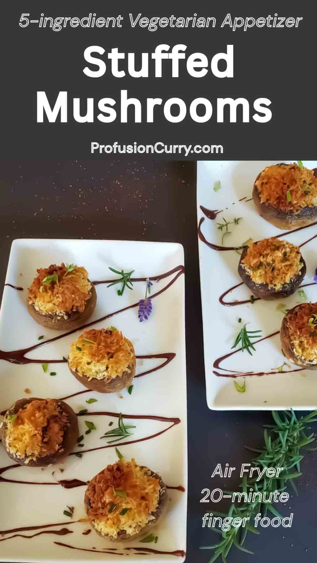 These easy 5-ingredient Air Fryer Stuffed Mushrooms are crispy, cheesy, and packed with garlic-Parmesan flavor. Ready in just 20 minutes!