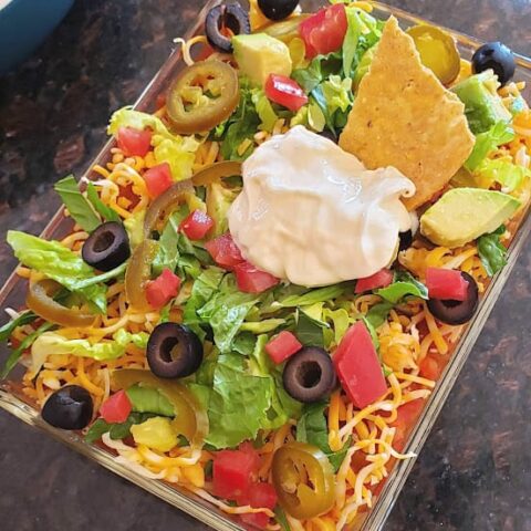 7 Layer Dip - Easy Party Appetizer - Profusion Curry