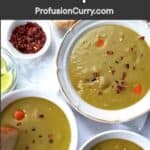 Pinterest image with text overlay for easy one pot vegan soup instant pot.