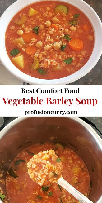 Vegetable Barley Soup Instant Pot - Profusion Curry