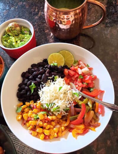 Vegetarian Burrito Bowls - Profusion Curry