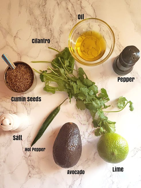 Ingredients used in making this creamy vegan all natural salad dressing.