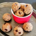 Edible cookie dough with almond flour which makes healthy gluten free and vegan snack in just 10-minutes.