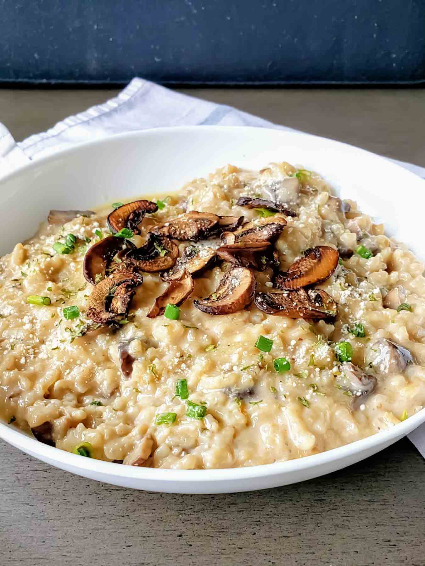 Easy Mushroom Risotto Recipe + Instant Pot Method.