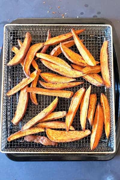 Air Fryer Bako Sweet Potato Wedges - First Time Vegan