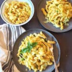 Pinterest image for Instant Pot Haluski which is eastern European food made with butter fried cabbage and pasta.