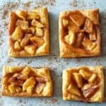 Easy Air Fryer Apple Pie Puff Pastry recipe with flaky puff pastry and cinnamon apples for classic fall dessert.
