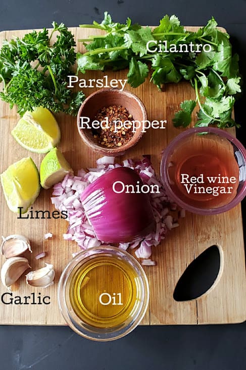 Ingredients use in making this popular condiment recipe.