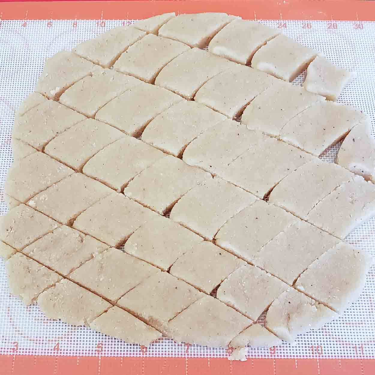 Cut the rolled dough in desired shapes.