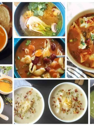 Various soup recipes to make during winter months.