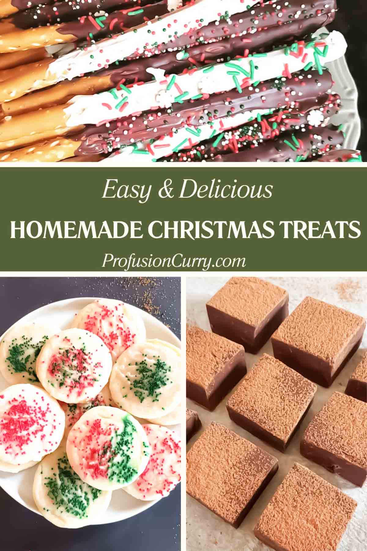 Collection of Christmas Desserts useful for holiday celebrations. 
