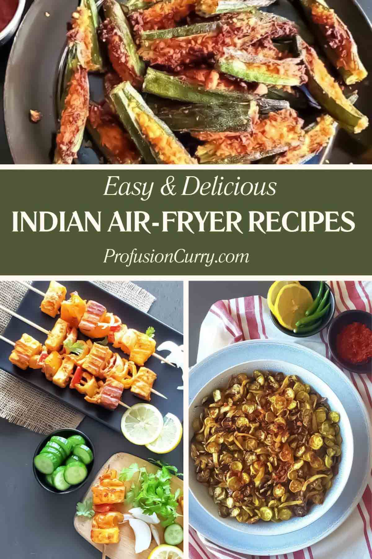 Easy and delicious Indian Air Fryer Recipes with step by step instructions.