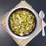 A traditional Gujarati shaak made with papdi beans is flavorful Indian vegetable dish. It goes great with roti or rice.