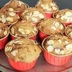 Freshly baked chai spice muffins with warm inviting spices served for breakfast.