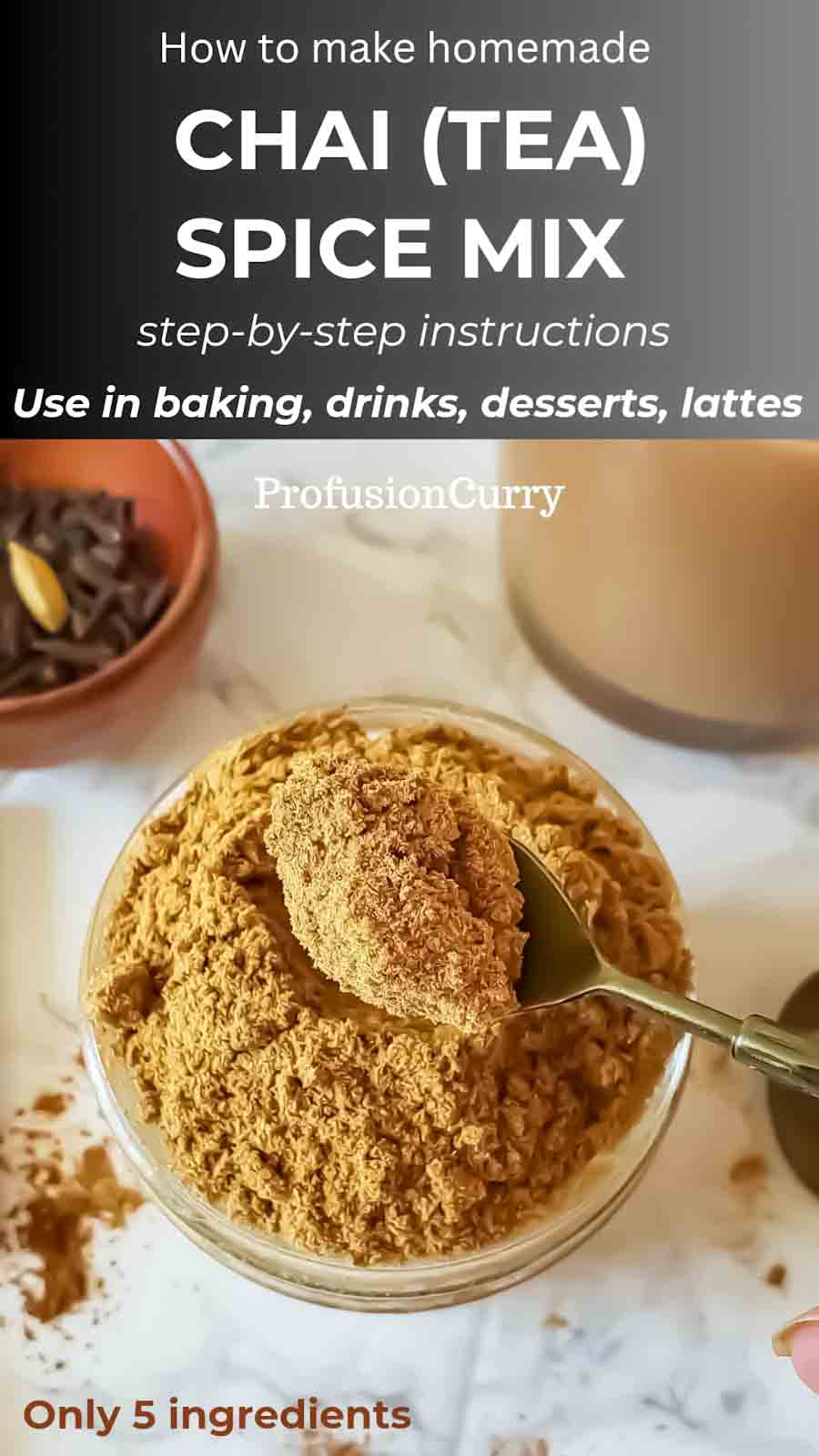 Chai Tea Spice Mix blend image for social media sharing.
