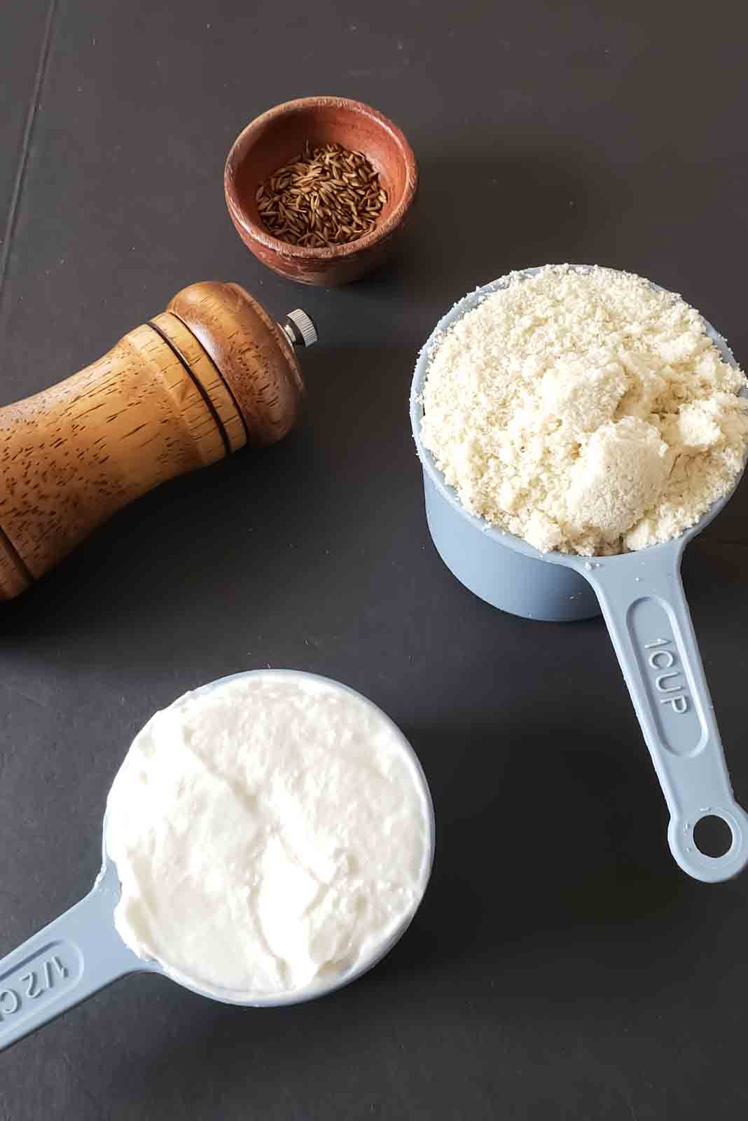 2-ingredient low carb bagel bites recipe ingredients which are also grain free and gluten free. 