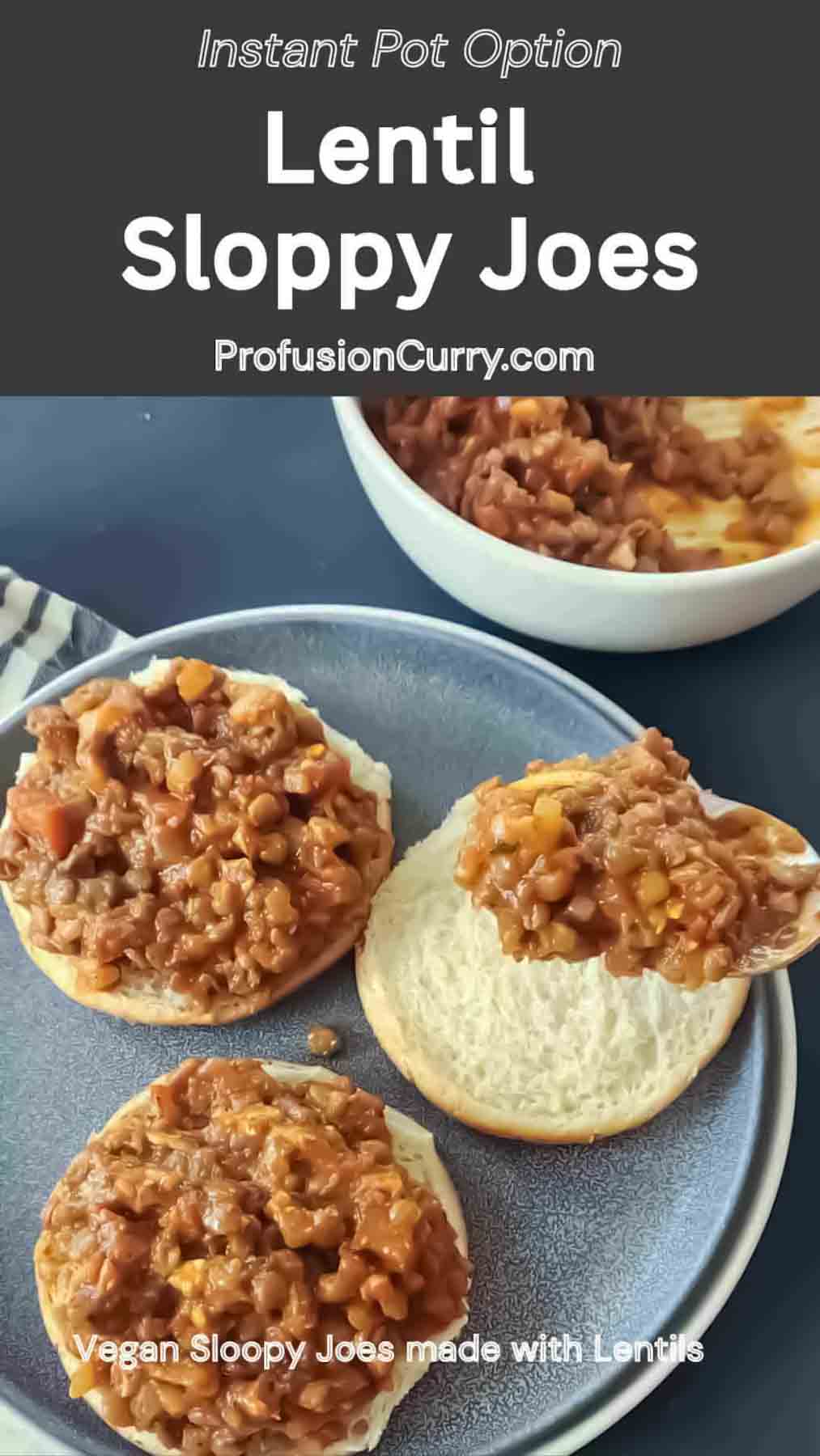 Easy 20-minute Lentil Sloppy Joes made with simple pantry ingredients.
