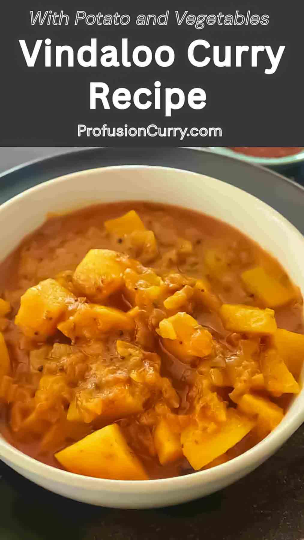 Pinterest image for Instant Pot Vindaloo Recipe.