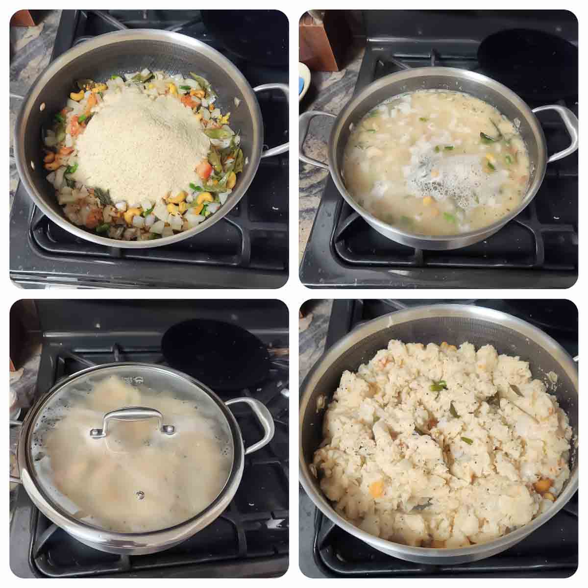 How to Make Rava Upma Recipe for Indian Breakfast- Steps 5-8