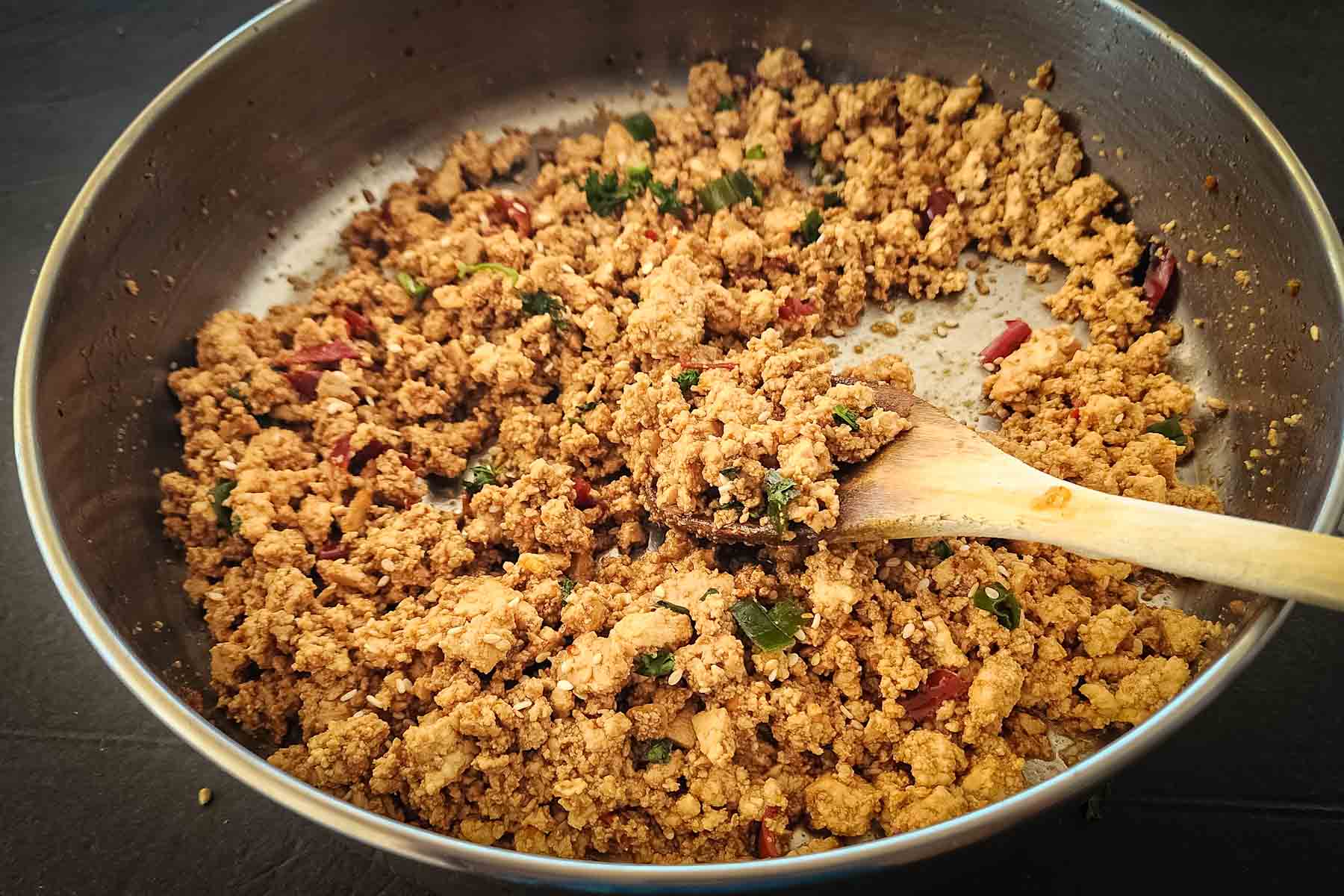 Chili crisp tofu recipe.
