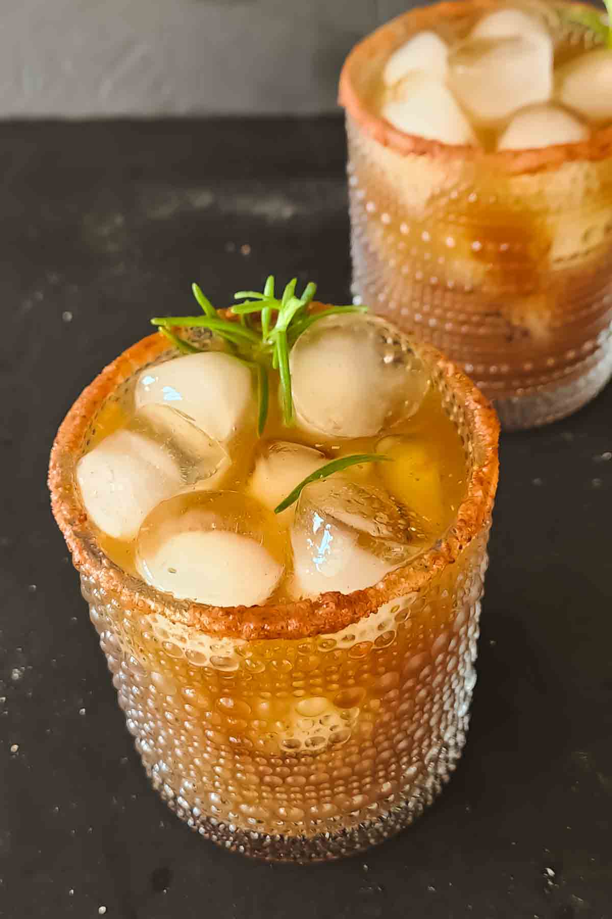 Sweet and tangy tamarind mocktail recipe for parties and summer entertaining.